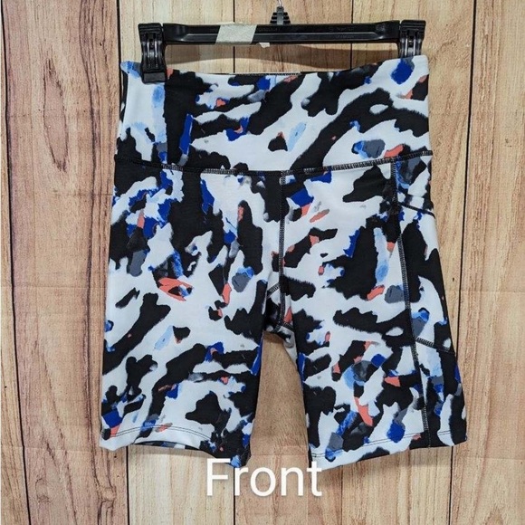 Calvin Klein Performance Women's Active Bike Short multicolor with pockets M - Picture 4 of 9